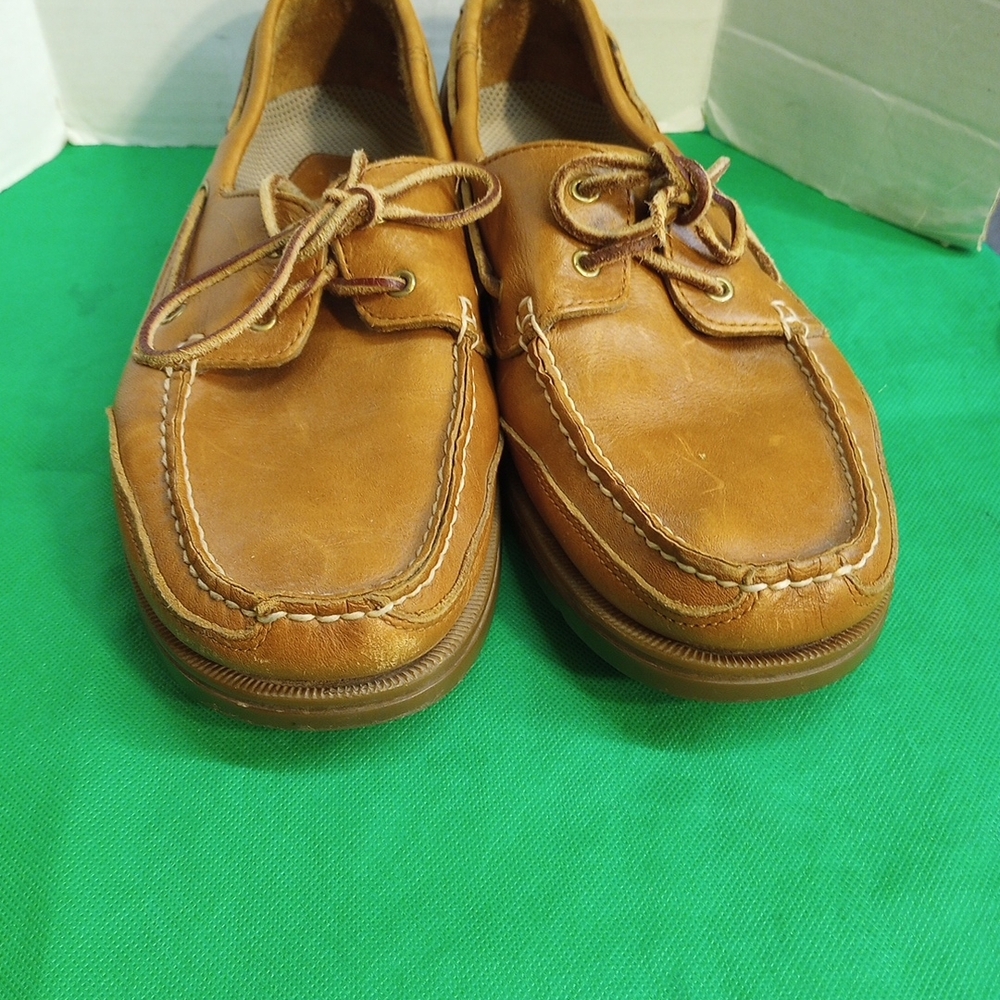 Rockport Men's Brown Leather Boat Shoes Size 10M - Picture 2 of 8